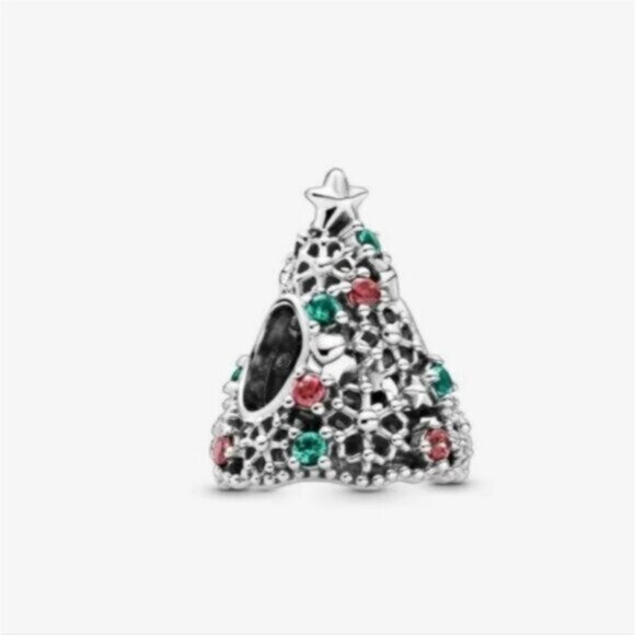 NEW Pandora Glitter Christmas Tree Charm - Picture 1 of 5